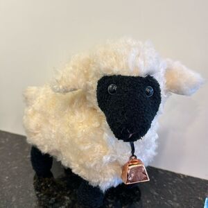 Vintage 1992 GUND Woolie Lamb w/ Ringing Bell Plush Sheep Toy Stuffed Animal 12”